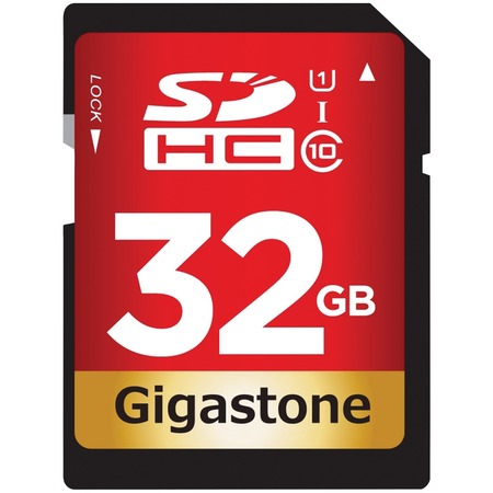 GIGASTONE Prime Series 32GB SDHC Card GS-SDHC80U1-32GB-R
